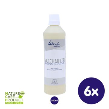 Prací gel na vlnu, hedvábí a kůži (s lanolinem) - 500ml 6x1ks (VO bal.)