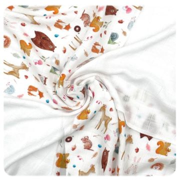 Bambusové ubrousky XKKO BMB 30x30 Digi - Wild Forest MIX 