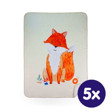 Dětská španělská deka XKKO LUX 75x100 - Fox 5x1ks (VO bal.)