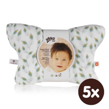 Dětský polštář XKKO BMB - Peacock Feathers 5x1ks (VO bal.)