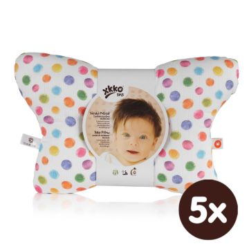 Dětský polštář XKKO BMB - Watercolour Polka Dots 5x1ks (VO bal.)
