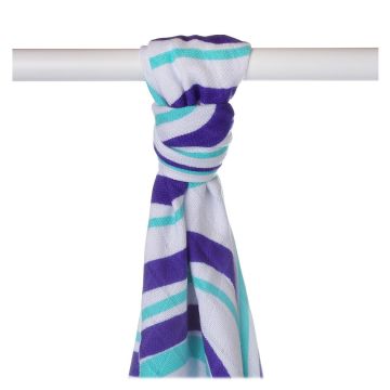 Bambusová osuška XKKO BMB Ocean Blue Waves 90x100cm 