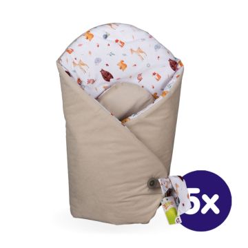 Bavlněná zavinovačka XKKO LUX s kokosovou vložkou - Wild Forest 5x1ks (VO bal.)