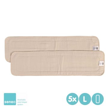 Přídavné savé vložky SENEO Twill - Velikost L 5x2ks (VO bal.)