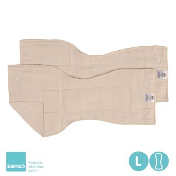 Anatomicky tvarované savé vložky SENEO Twill 2ks - Velikost L