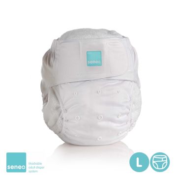 SENEO Svrchní plenkové kalhotky pro dospělé - Bílé Velikost L