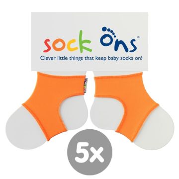 Sock Ons Bright - Orange - Velikost 0-6m  5x1pár VO bal.