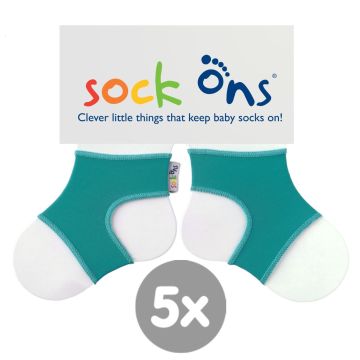 Sock Ons Bright - Turquoise - Velikost 0-6m  5x1pár VO bal.