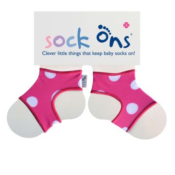 Sock Ons Pink Spots