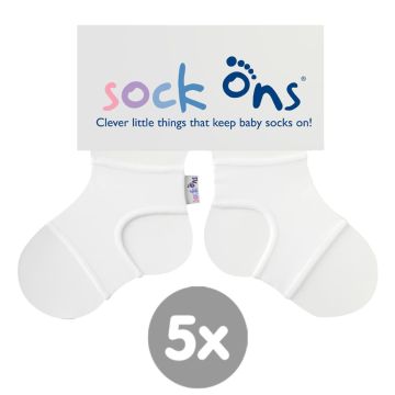 Sock Ons White Velikost 6-12m  5x1pár VO bal.