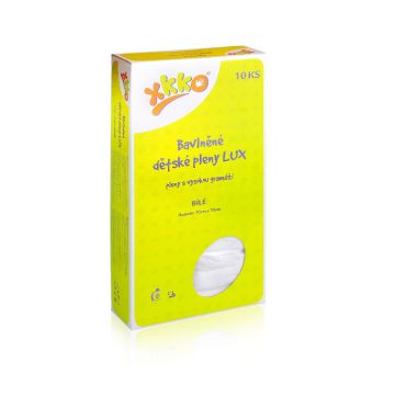 Vysokogramážní dětské pleny XKKO LUX 70x70 - Bílé 