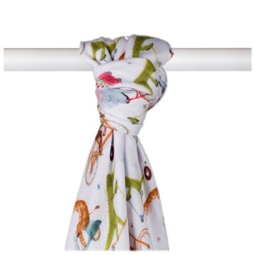 Bambusová osuška XKKO BMB 90x100 Digi - ZOO on the Road 