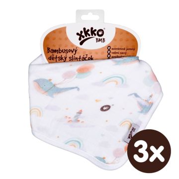 Bambusový slintáček XKKO BMB Digi - Sky Whale 3x1ks VO bal.