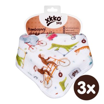 Bambusový slintáček XKKO BMB Digi - ZOO on the Road 3x1ks VO bal.