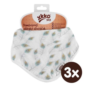 Bambusový slintáček XKKO BMB Digi - Peacock Feathers 3x1ks VO bal.