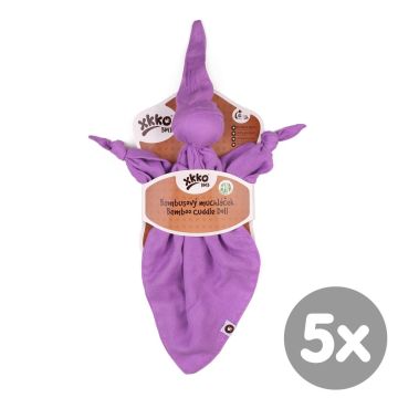 Bambusový muchláček XKKO BMB - Lilac 5x1ks VO bal. 