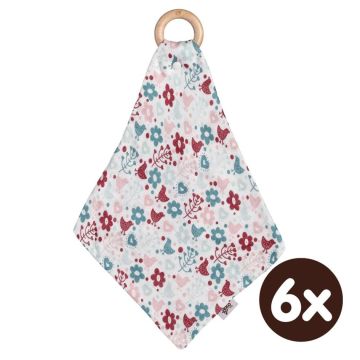Kousátko XKKO BMB s plenkou - Flowers&Birds Girls 6x1ks (VO bal.)