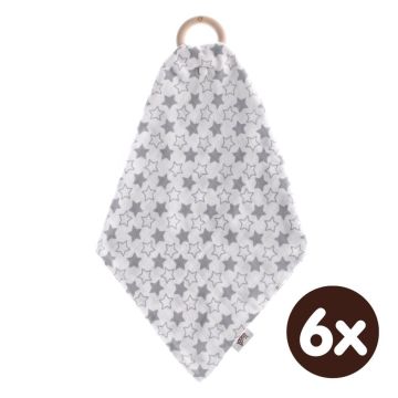 Kousátko XKKO BMB s plenkou - Silver Little Stars 6x1ks (VO bal.)