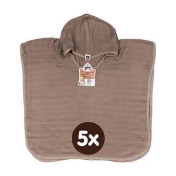 Bambusové mušelínové pončo XKKO BMB Colours - Atmosphere 5x1ks (VO bal.)