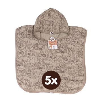 Bambusové mušelínové pončo XKKO BMB Safari - Atmosphere 5x1ks (VO bal.)