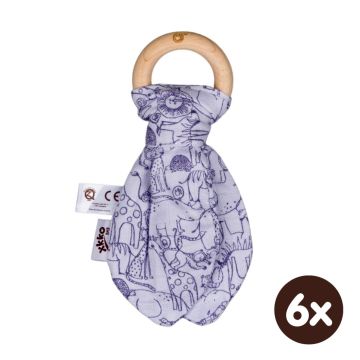 Kousátko XKKO BMB Lístky Safari - Lavender Aura 6x1ks (VO bal.)