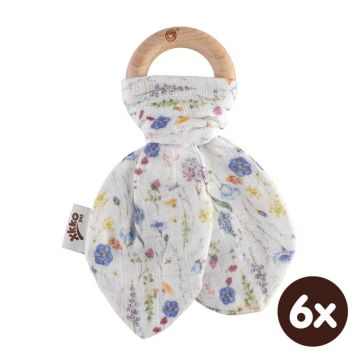 Kousátko XKKO BMB Lístky Digi - Blue Wildflowers 6x1ks (VO bal.)