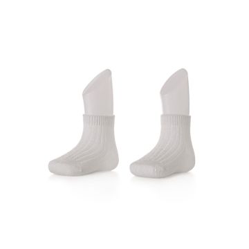 Ponožky XKKO BMB Pastels White - 24-36m 2páry
