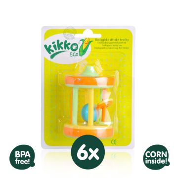 Ekologické hračky XKKO ECO - 6x Bubínek VO bal.