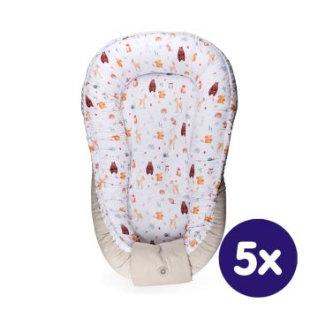 Oboustranné hnízdo pro miminko XKKO LUX - Wild Forest 5x1ks (VO bal.)