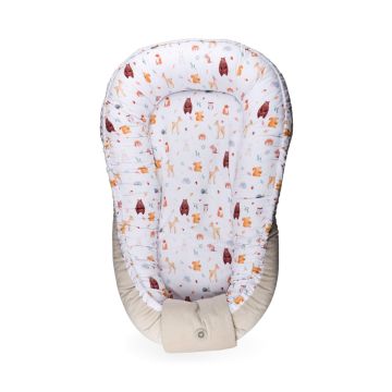 Oboustranné hnízdo pro miminko XKKO LUX - Wild Forest