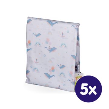 Povlečení XKKO LUX 120x90cm - Sky Whale 5x1ks (VO bal.)