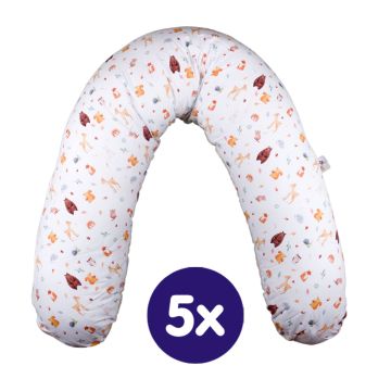Velký kojící polštář XKKO LUX - Wild Forest 5x1ks (VO bal.)