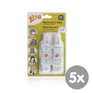 XKKO Multifunkční klipy - Scandinavian Mint MIX 5x2ks (VO balení)