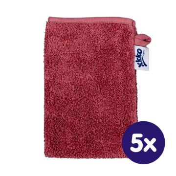BIO bavlněná froté žínka XKKO Organic - Mesa Rose 5x1ks (VO bal.)