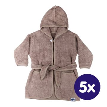 Dětský biobavlněný froté župan XKKO Organic - Atmosphere 5x1ks (VO balení)