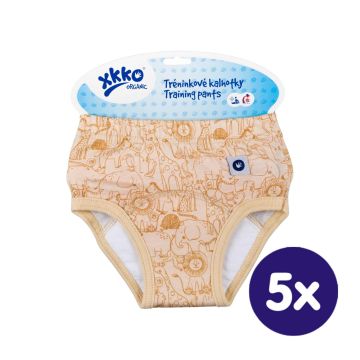 Tréninkové kalhotky XKKO Organic - Safari Honey Mustard 5x1ks (VO balení)