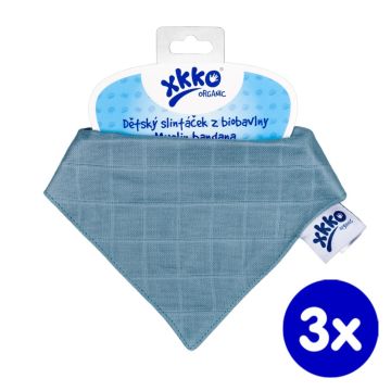 Dětský slintáček XKKO Organic Staré časy - Mountain Spring 3x1ks VO bal.