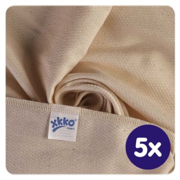 Pleny z biobavlny XKKO Organic 50x50 - Bird Eye Natural 5x5ks VO bal.