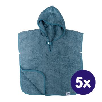 BIO bavlněné froté pončo XKKO Organic - Mountain Spring 5x1ks (VO bal.)