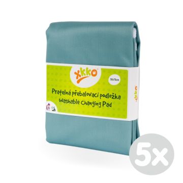 Pratelná přebalovací podložka XKKO 50x70 - Granite Green 5x1ks (VO bal.)