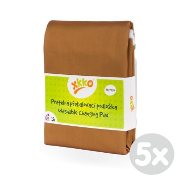 Pratelná přebalovací podložka XKKO 50x70 - Honey Mustard 5x1ks (VO bal.)