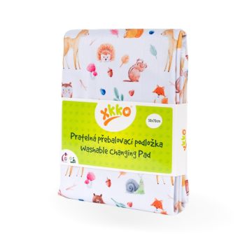 Pratelná přebalovací podložka XKKO 50x70 - Wild Forest