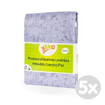 Pratelná přebalovací podložka XKKO 50x70 - Safari Lavender Aura 5x1ks (VO bal.)
