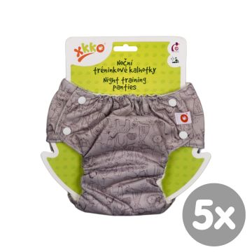 Noční tréninkové kalhotky XKKO - Safari Atmosphere 5x1ks (VO bal.)