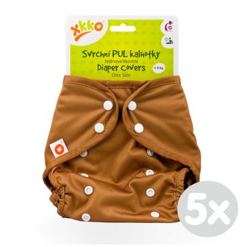 Svrchní PUL kalhotky XKKO One Size - Honey Mustard 5x1ks (VO bal.)
