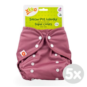 Svrchní PUL kalhotky XKKO One Size - Mesa Rose 5x1ks (VO bal.)