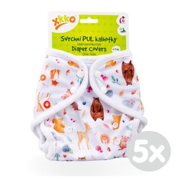 Svrchní PUL kalhotky XKKO One Size - Wild Forest 5x1ks (VO bal.)