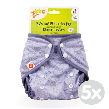 Svrchní PUL kalhotky XKKO One Size - Safari Lavender Aura 5x1ks (VO bal.)