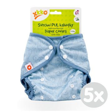 Svrchní PUL kalhotky XKKO One Size - Safari Mountain Spring 5x1ks (VO bal.)