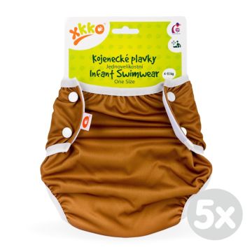 Jednovelikostní kojenecké plavky XKKO - Honey Mustard 5x1ks (VO bal.)